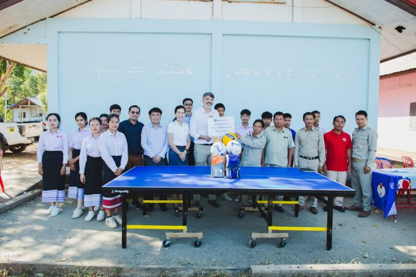 Donation-Handover ceremony of sport equipment to Boungbao High School 12 December 2023